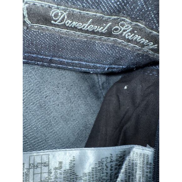 Guess Collection Daredevil Low Rise Crystal Studded Denim Jeans 27 - Picture 9 of 10